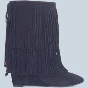Ralph Lauren Denim & Supply  Donata Fringe Wedge 5